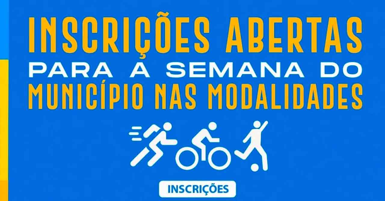 Inscrições abertas para semana do Município de Itapiúna em diversas modalidades esportivas