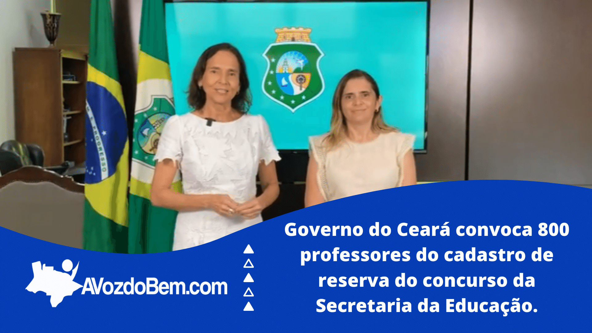 Governo do Ceará convoca 800 professores do cadastro de reserva do concurso da Secretaria da Educação