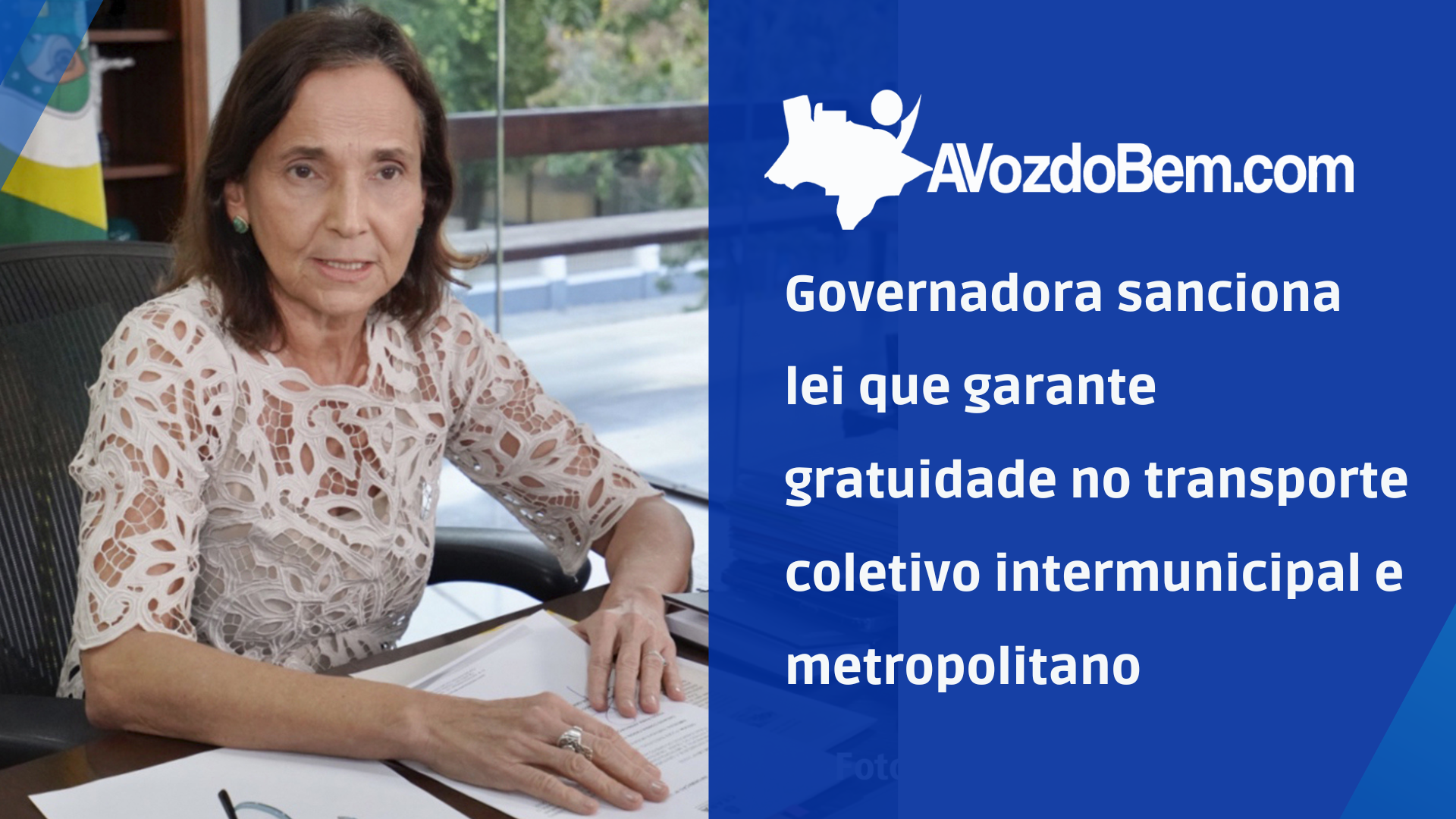 governadora sanciona lei que garante gratuidade no transporte coletivo intermunicipal e metropolitano