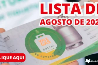 Lista oficial de beneficiários do Programa Vale Gás Social do mês de agosto de 2023