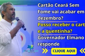 Cartão Ceará Sem Fome vai acabar em dezembro? Posso receber o cartão e a quentinha? Elmano responde