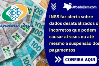 INSS faz alerta sobre dados desatualizados ou incorretos que podem causar atrasos ou até mesmo a suspensão dos pagamentos