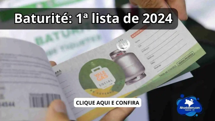 Baturité: Lista do Vale Gás Social do mês de abril de 2024