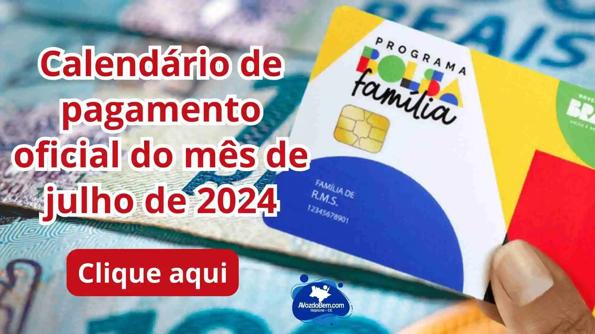 Calendário De Pagamento Do Bolsa Família Para Julho De 2024