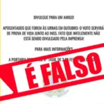 Fake News: Comprovante de votação ainda não vale como prova de vida