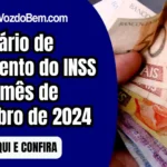 Calendário de pagamento do INSS para o mês de dezembro de 2024