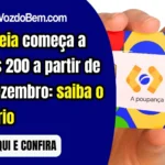 Calendário de pagamento do Pé-de-meia no mês de dezembro de 2024