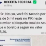 Receita Federal alerta sobre golpe da falsa cobrança no Pix