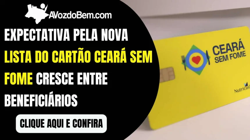 Expectativa pela nova lista do Cartão Ceará Sem Fome cresce entre beneficiários